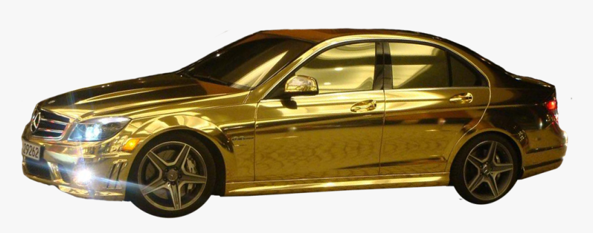 Golden Car Wheels Png - Gold Car Png Hd, Transparent Png, Free Download