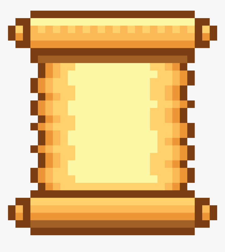 Scroll Pixel Art Png, Transparent Png, Free Download