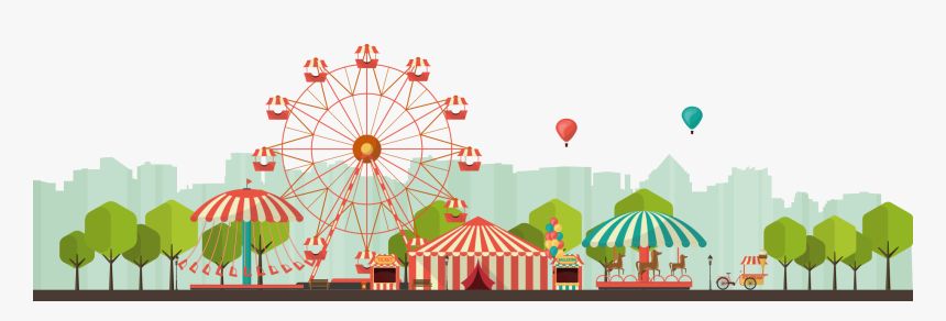 Amusement Park Png Transparent - Amusement Park Clipart Transparent, Png Download, Free Download