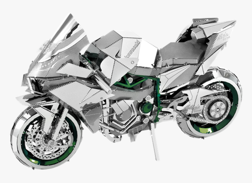 Kawasaki Ninja H2r Model Kit - Metal Earth Kawasaki Ninja, HD Png Download, Free Download
