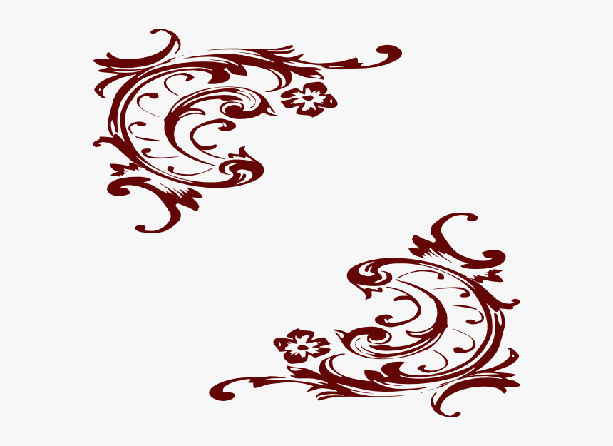 Western Scroll Border Png - Illustration, Transparent Png, Free Download