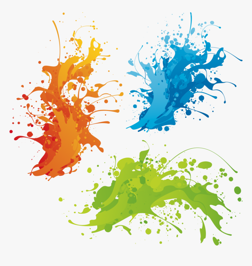 Holi Color - Colorful Paint Splash Png, Transparent Png, Free Download