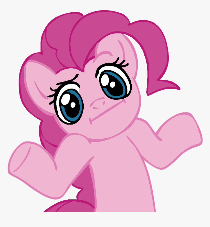 Pinkieshrug - Pinkie Pie Shrug Png, Transparent Png, Free Download