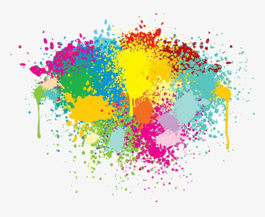 Colorful Splash Png - Vector Paint Splashes Transparent Background, Png Download, Free Download