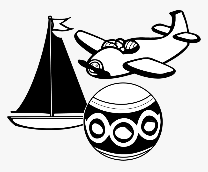 Black And White Toys Clip Art, HD Png Download, Free Download