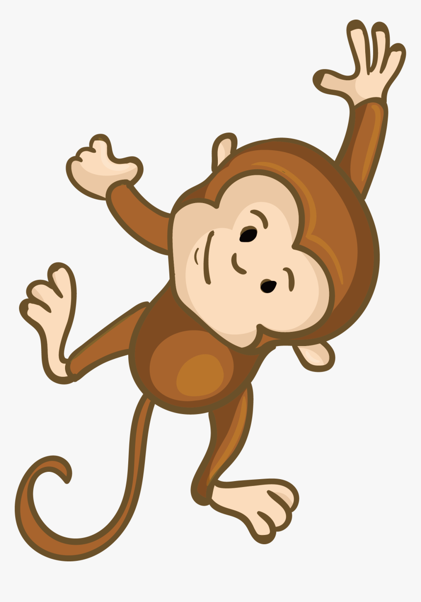 Monkey Clip Art - Cute Monkey Vector Png, Transparent Png, Free Download