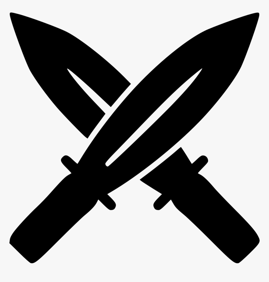 Transparent Sword Png Black - Two Swords Icon Transparent, Png Download, Free Download