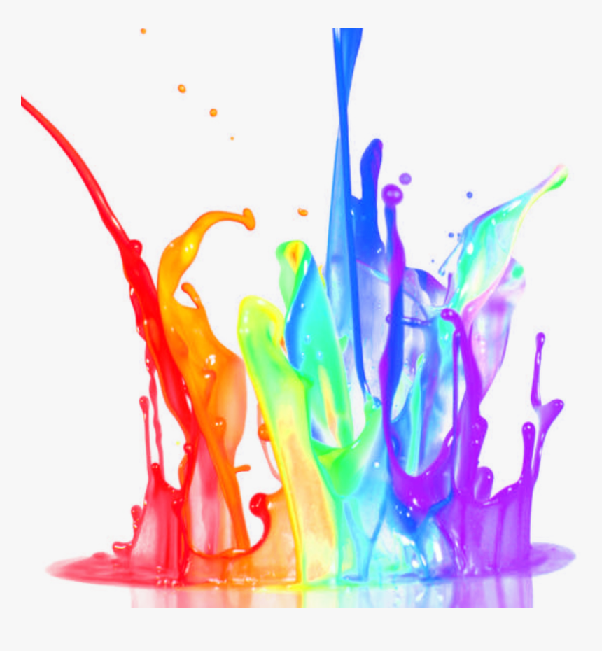 Transparent Splat Clipart - Transparent Paint Splash Colorful, HD Png Download, Free Download