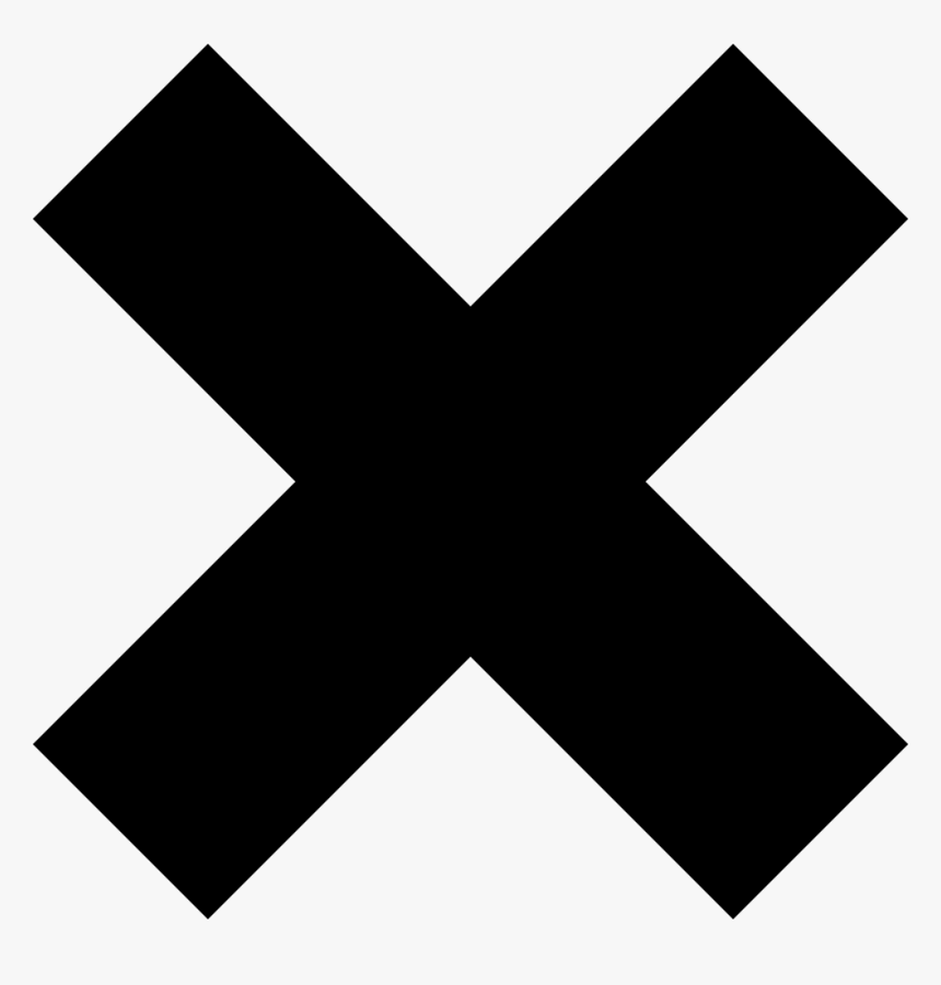 Cross Mark - Black X, HD Png Download, Free Download