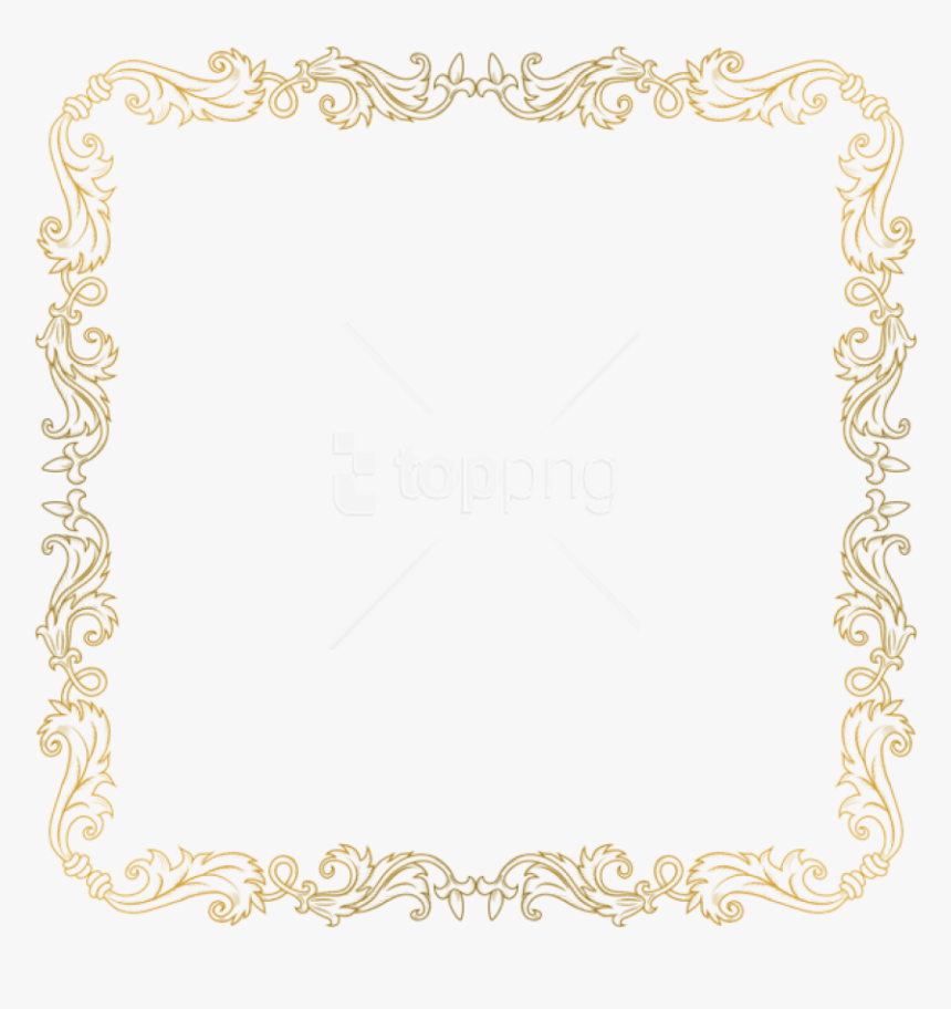 Free Png Golden Border Png Images Transparent - Transparent Background Gold Borders Png, Png Download, Free Download