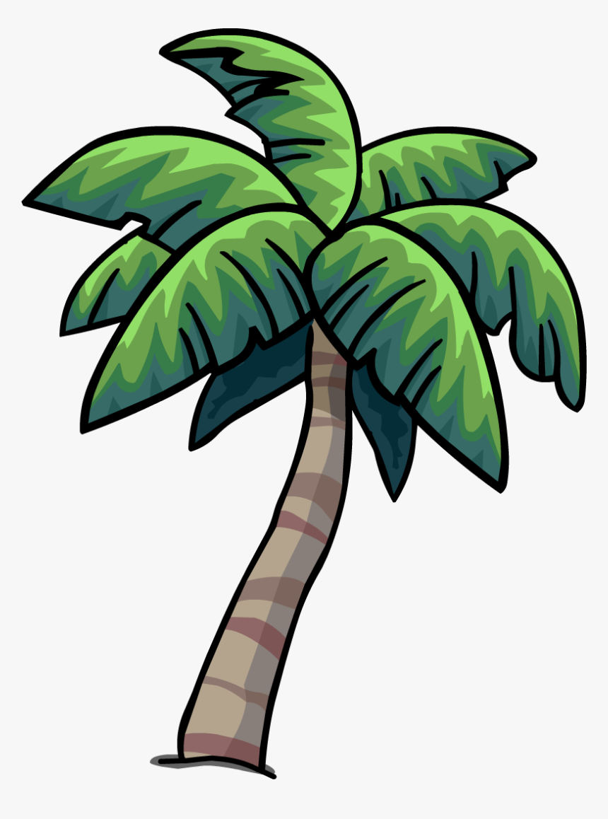 Palm Leaf Png -club Penguin Palm Tree, Hd Png Download - Palm Tree Hammock Clipart, Transparent Png, Free Download