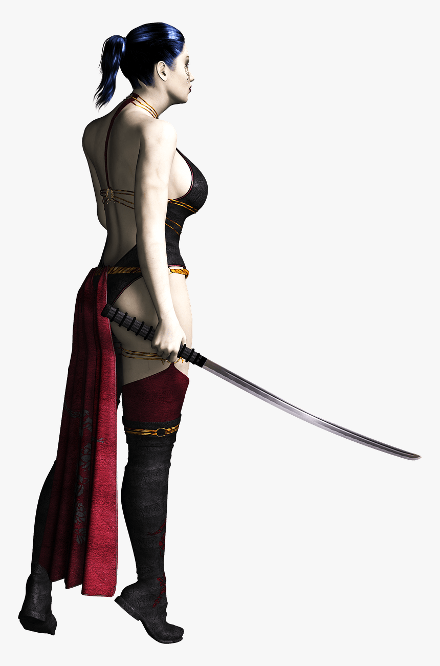 Woman With Sword Clip Arts - Mujeres Anime Con Espada Png, Transparent Png, Free Download