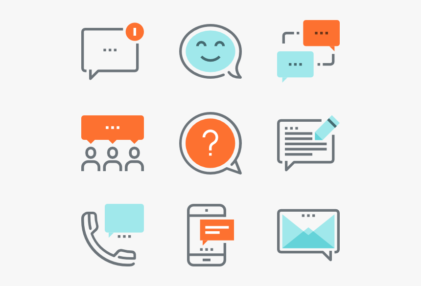 Message Bubbles - Icon, HD Png Download, Free Download