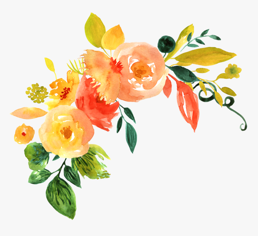 Watercolor Flowers Png File Download Free - Watercolor Flowers Transparent Background, Png Download, Free Download