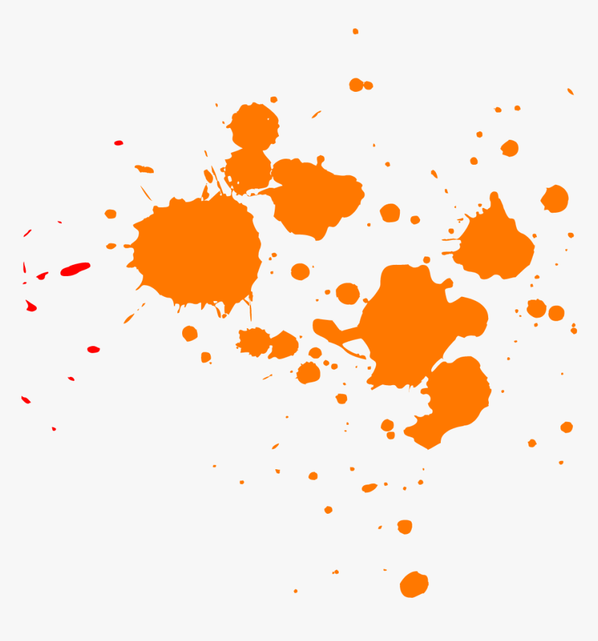 Orange Paint Splatter Png, Transparent Png, Free Download