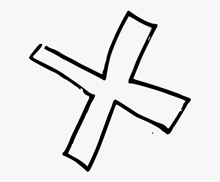 Check Clipart Cross - Black And White Clipart X, HD Png Download, Free Download