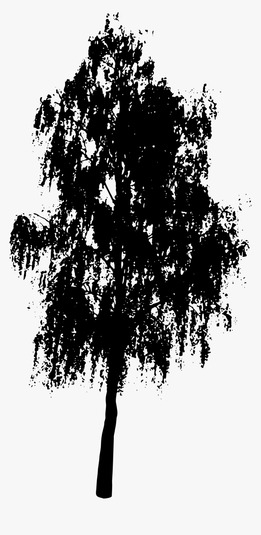 Transparent Birch Tree Png - Tree Vector Black Png, Png Download, Free Download