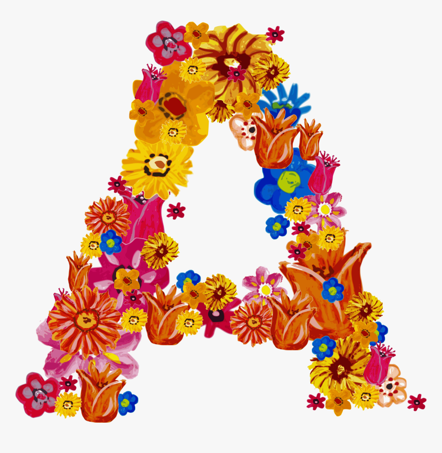 Flower Alphabet Png, Transparent Png, Free Download