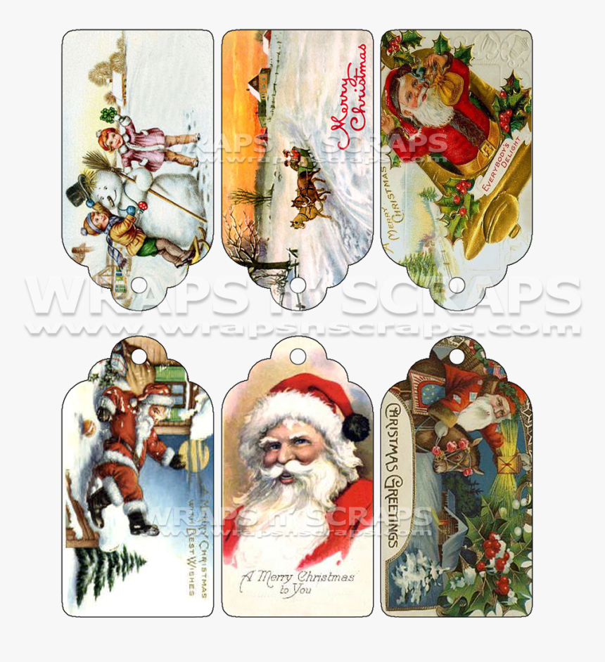 Christmas Victorian Gift Tags, HD Png Download, Free Download