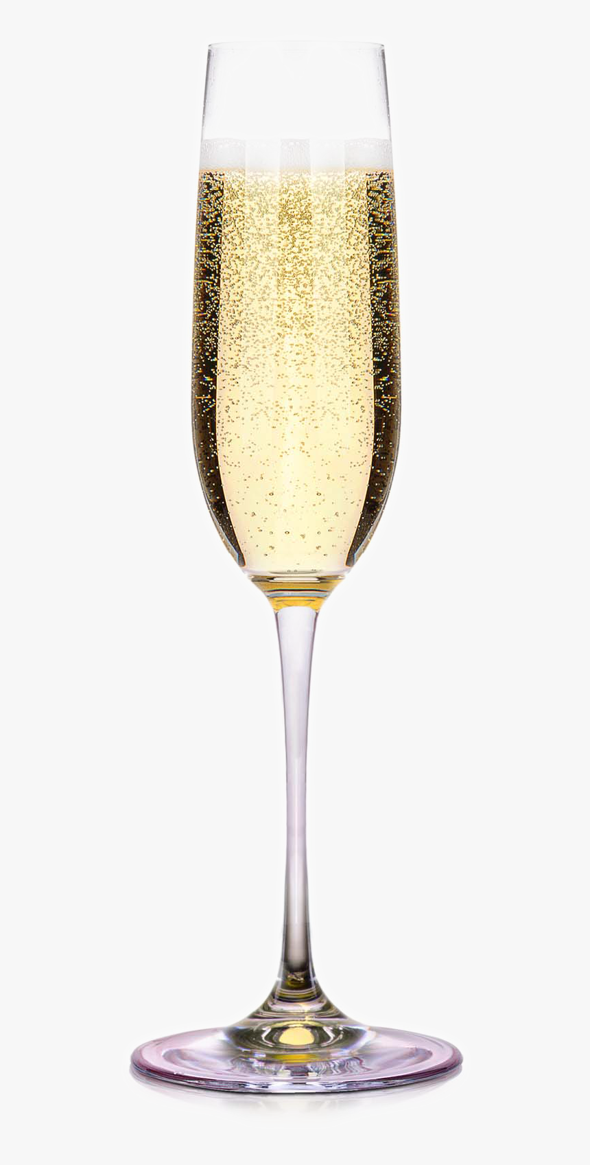 Champagne Glass Sparkling Wine Mimosa - Strawberry On Champagne Glass, HD Png Download, Free Download