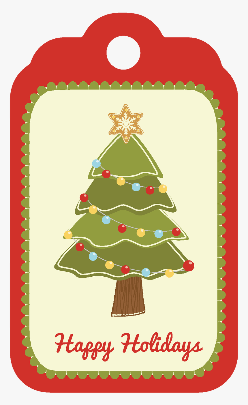 Christmas Gift Tags - Christmas Tree, HD Png Download, Free Download