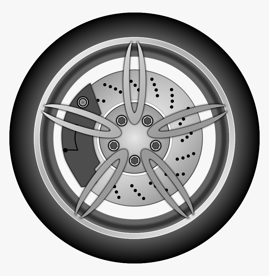 Car Wheel Clip Art, HD Png Download, Free Download