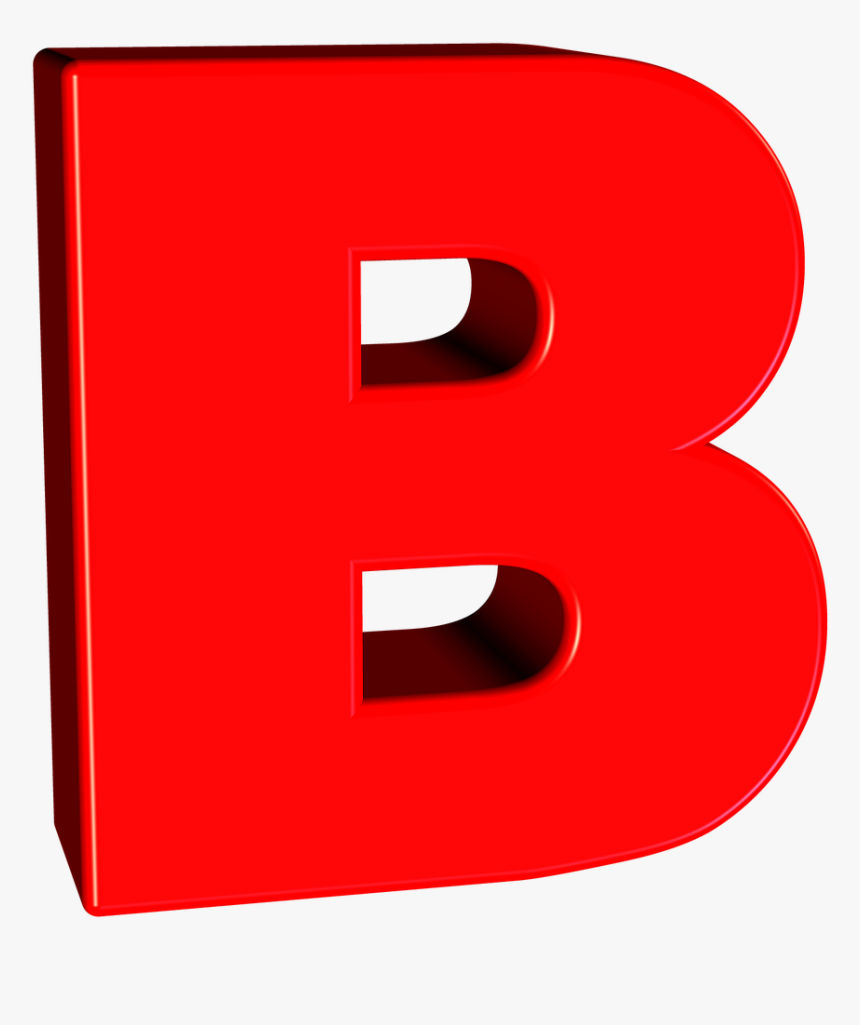 Alphabet, Letter, Character, 3d, Font, Text, Capital - Letter B 3d Png, Transparent Png, Free Download