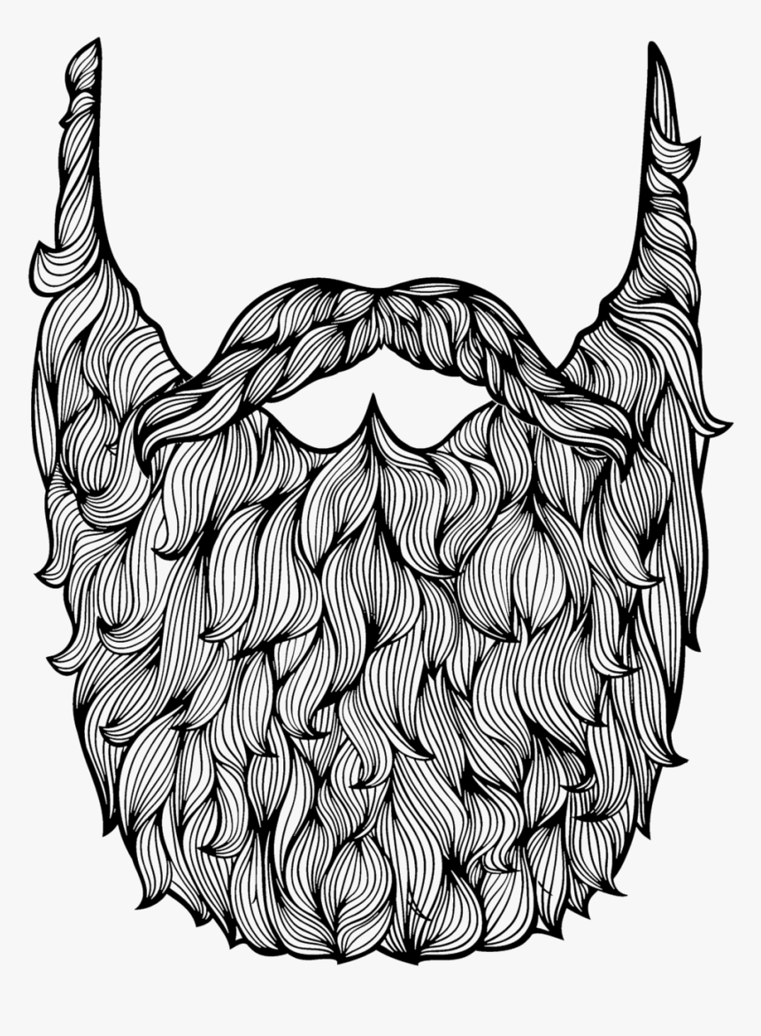 Beard Drawing Picture - Mr Twit Beard Template, HD Png Download, Free Download