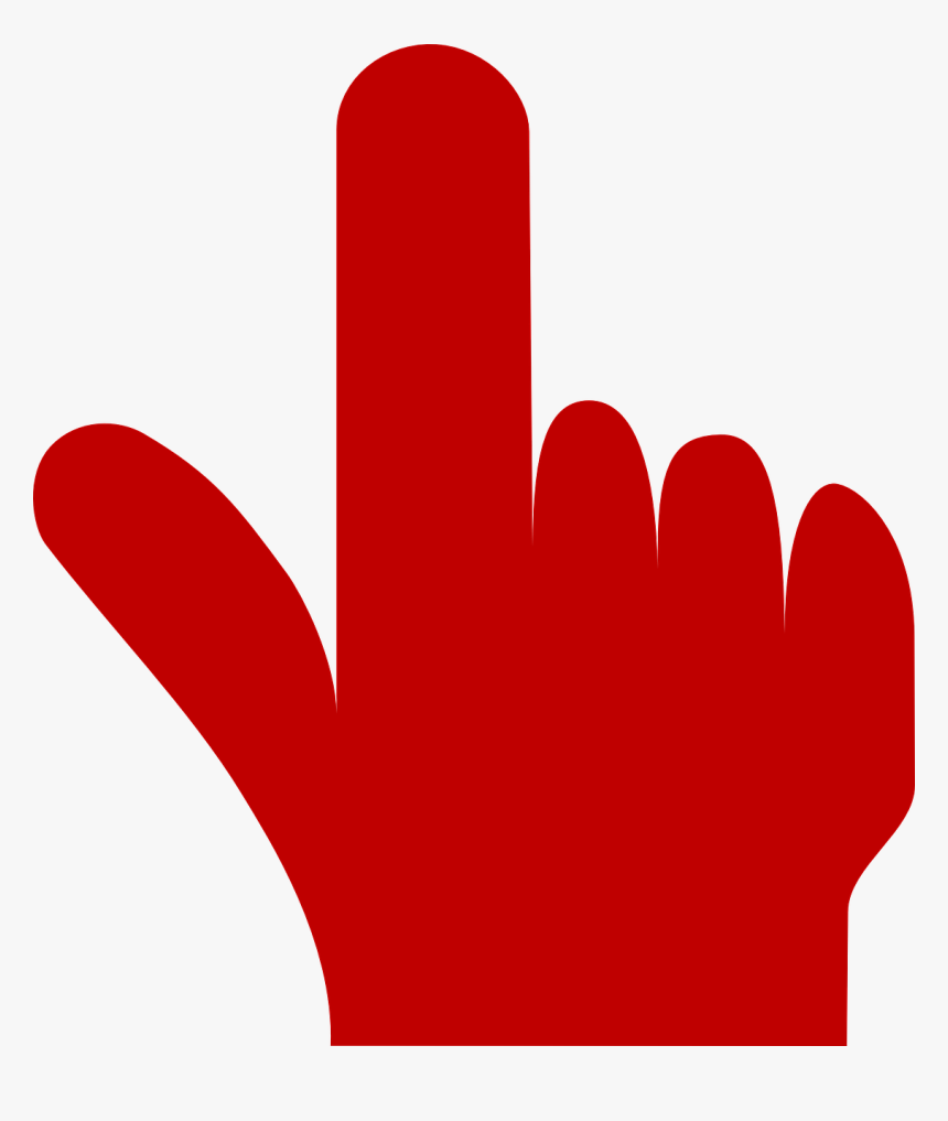 Finger, Hand, Index Finger, Pointer Finger, Forefinger - Finger Pointer Red, HD Png Download, Free Download