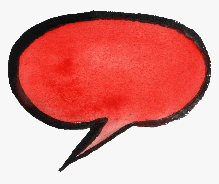 Red Speech Bubble Png, Transparent Png, Free Download