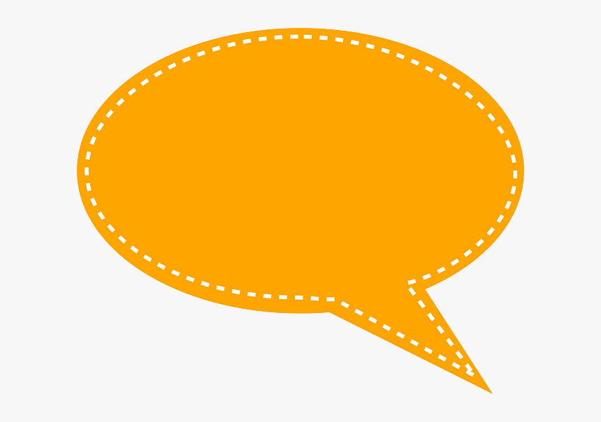 Orange Speech Talk Image Png - Cute Speech Bubble Png, Transparent Png, Free Download