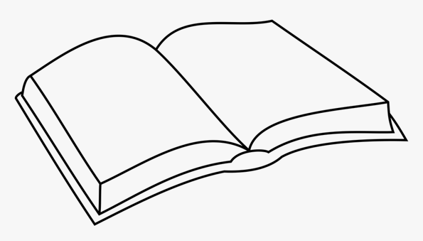 Simple Open Book Drawing, HD Png Download, Free Download