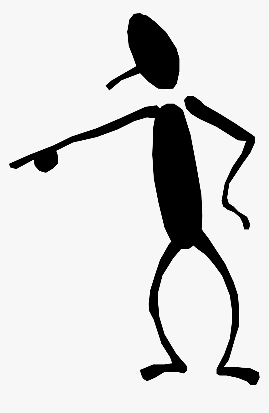Free Cliparts Download Clip - Stick Figure Pointing Finger, HD Png Download, Free Download