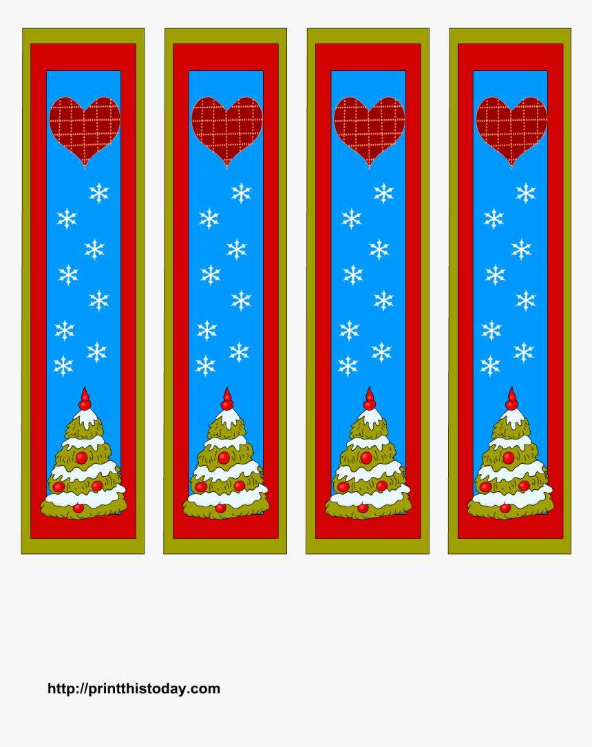 Cute Christmas Bookmarks, HD Png Download, Free Download