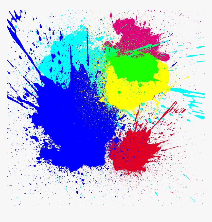 Transparent Color Splat Png - Transparent Background Color Splatter, Png Download, Free Download