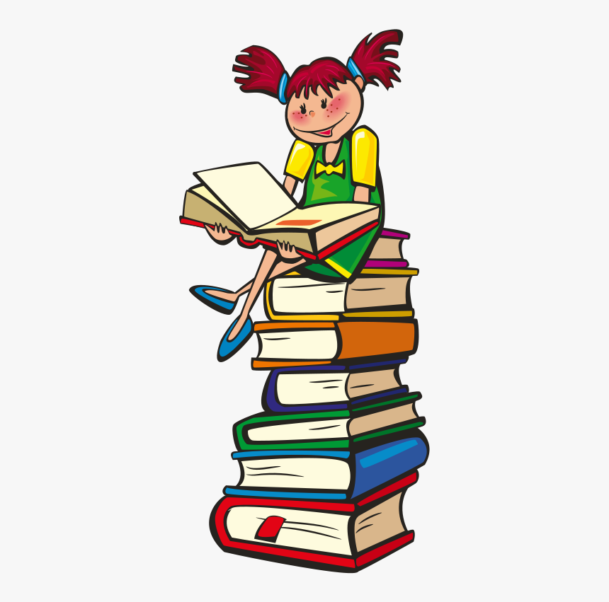 Cute Books Clipart - Dzieci I Książki, HD Png Download, Free Download