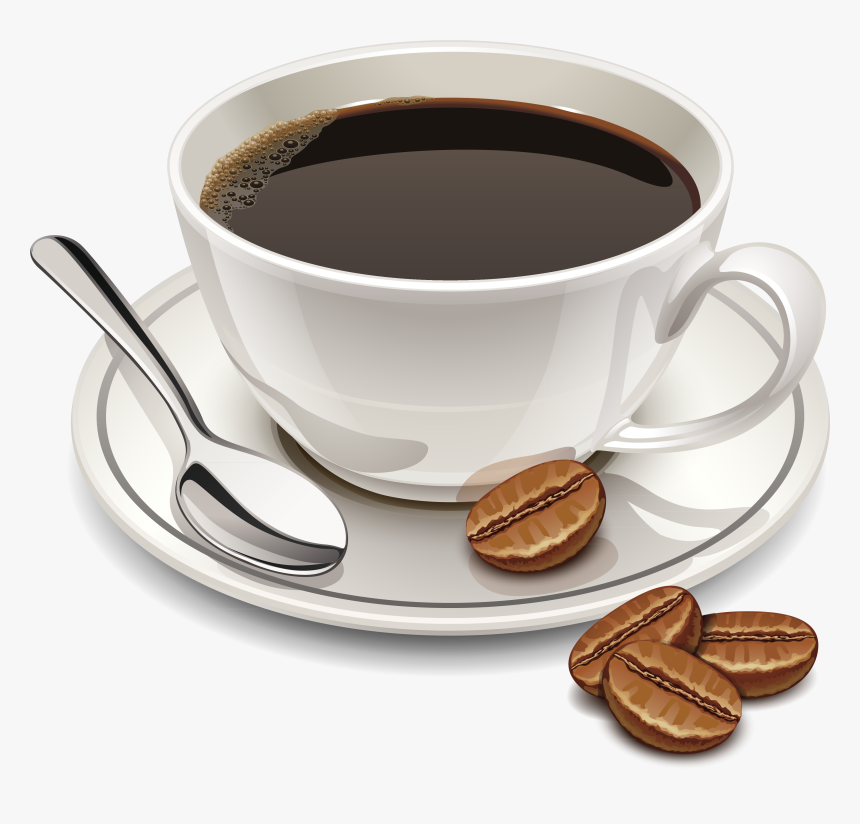 Coffee And Beans - Cup Of Coffee Png, Transparent Png, Free Download
