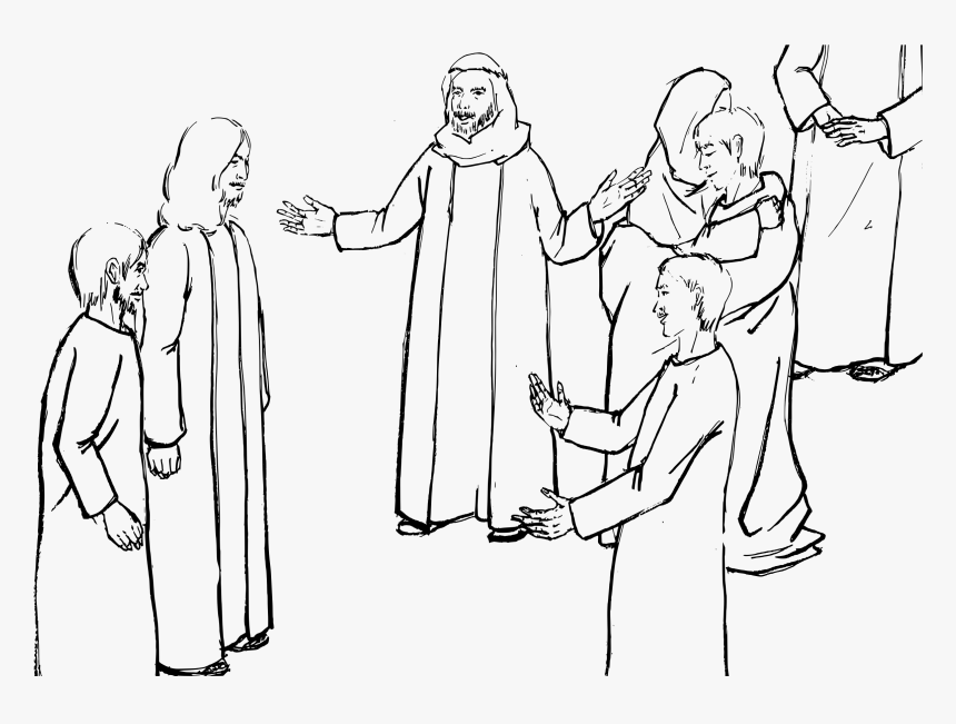 Jesus Storyd Drawing, HD Png Download, Free Download