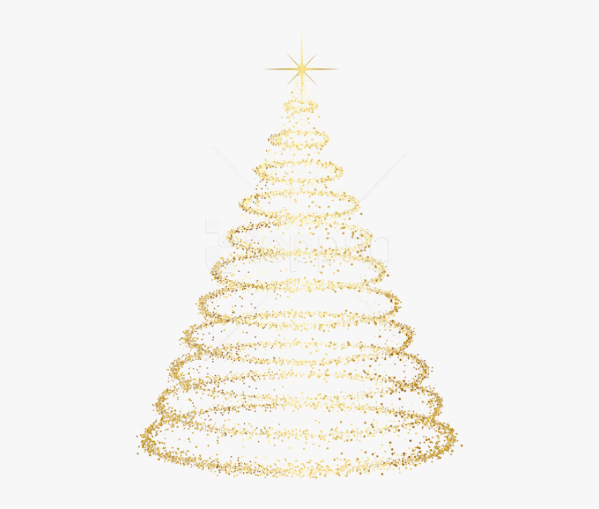 Transparent Christmas Decorating Clipart - Gold Christmas Tree Png, Png Download, Free Download