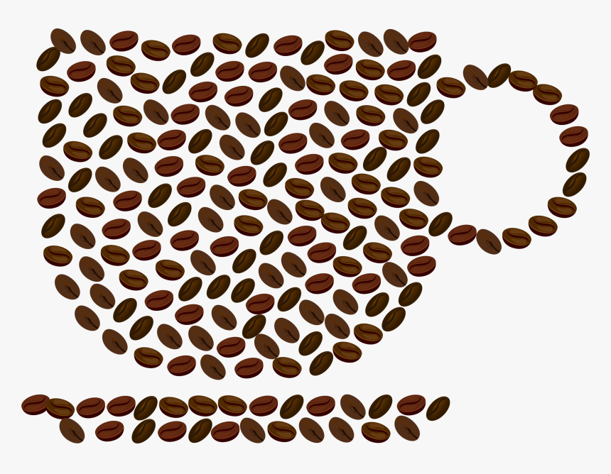 Coffee Beans Cup Clip Arts - Clip Art Coffee Beans, HD Png Download, Free Download