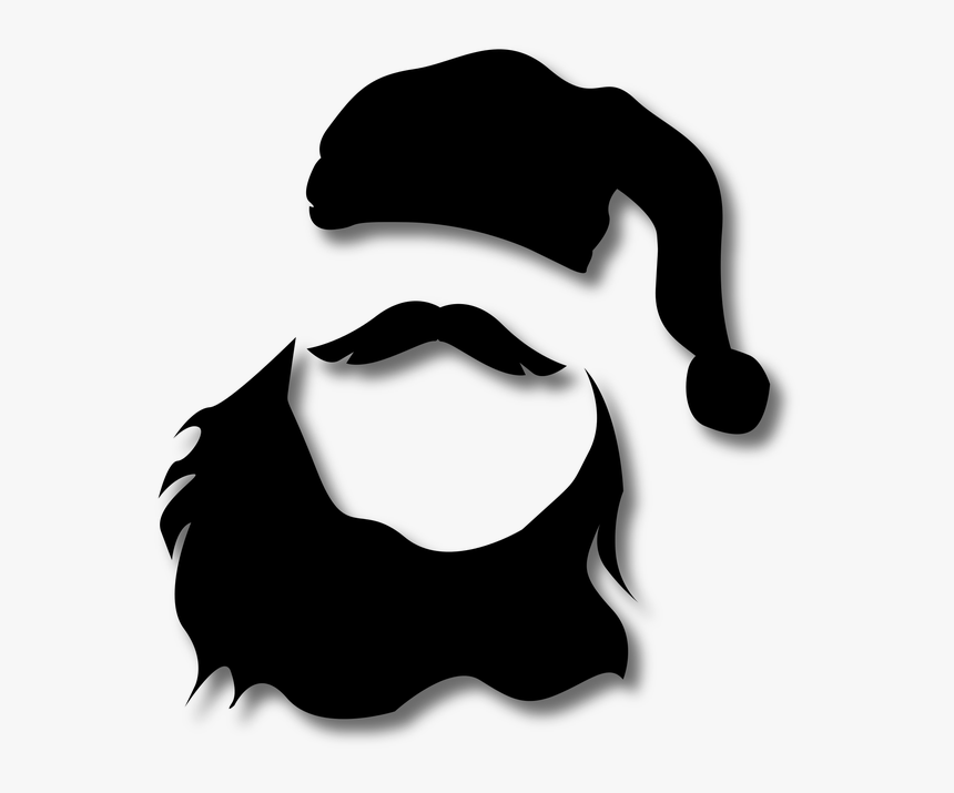 Moustache - Merry Christmas Png Beard, Transparent Png, Free Download