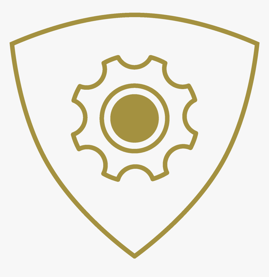 Transparent Shield Png Icon - Gear Outline Icon Png, Png Download, Free Download
