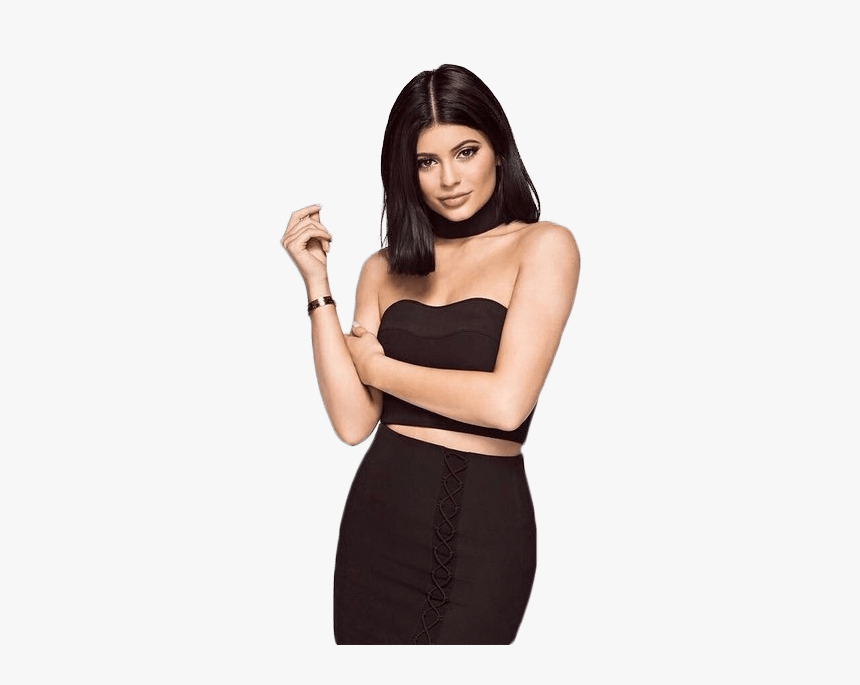 Kylie Jenner Black Dress - Kylie Jenner Transparent Background, HD Png Download, Free Download