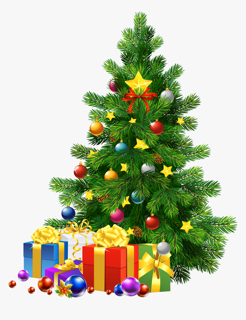 Merry Christmas Tree Png, Transparent Png, Free Download