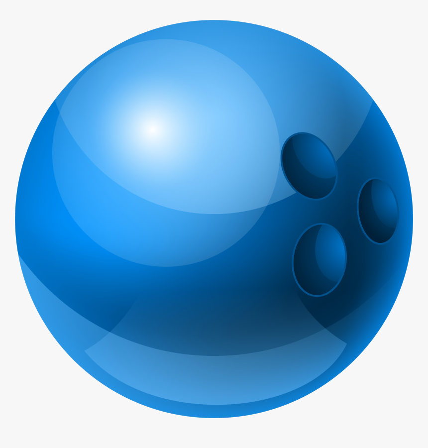 Blue Bowling Ball Png Clipart - Blue Bowling Ball Png, Transparent Png, Free Download