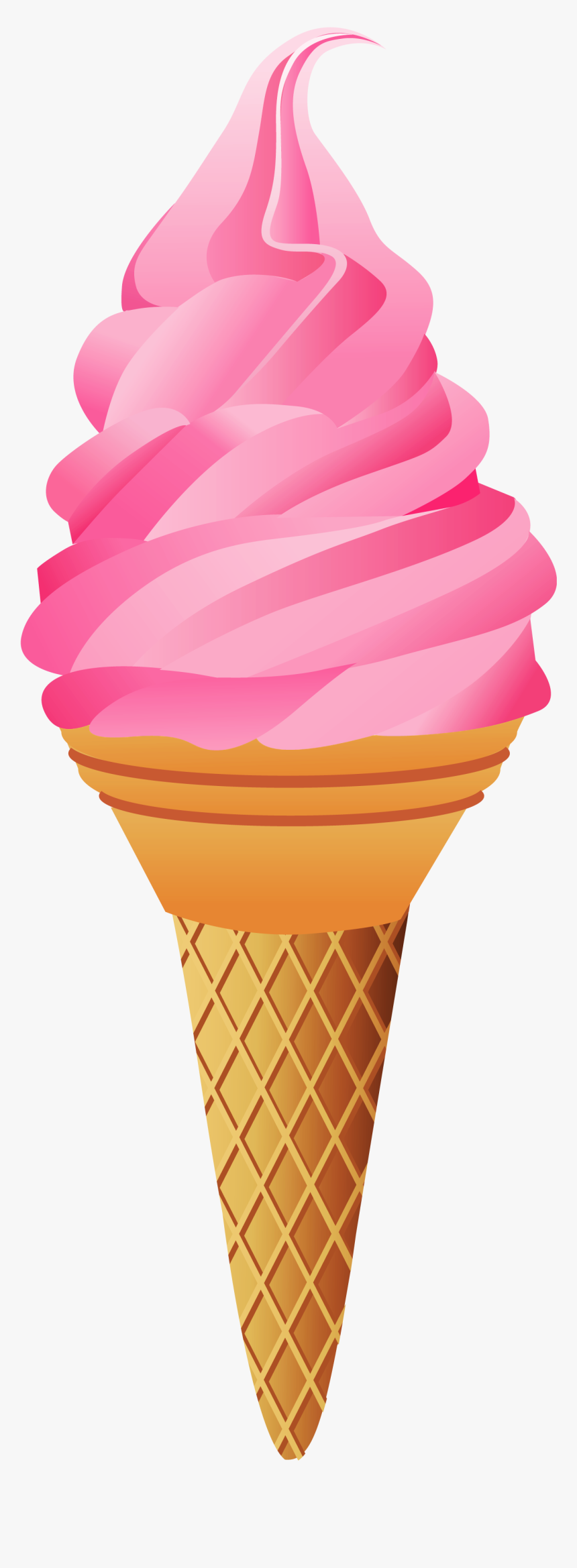 Ice Cream Cone Ice Creamne Clip Art Free Image - Transparent Background Ice Cream Png, Png Download, Free Download