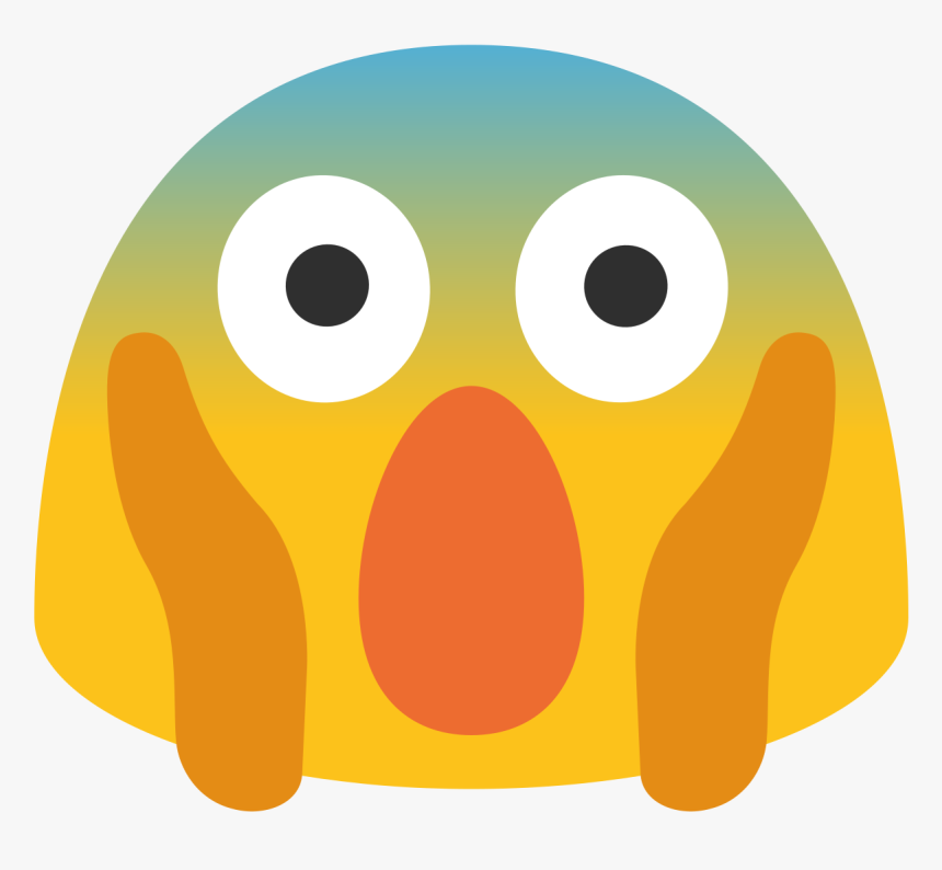 Face Screaming In Fear Emoji Android, HD Png Download, Free Download