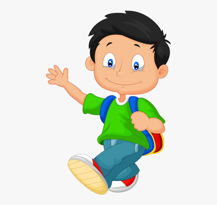 Transparent School Boy Png - Happy School Boy Clipart, Png Download, Free Download