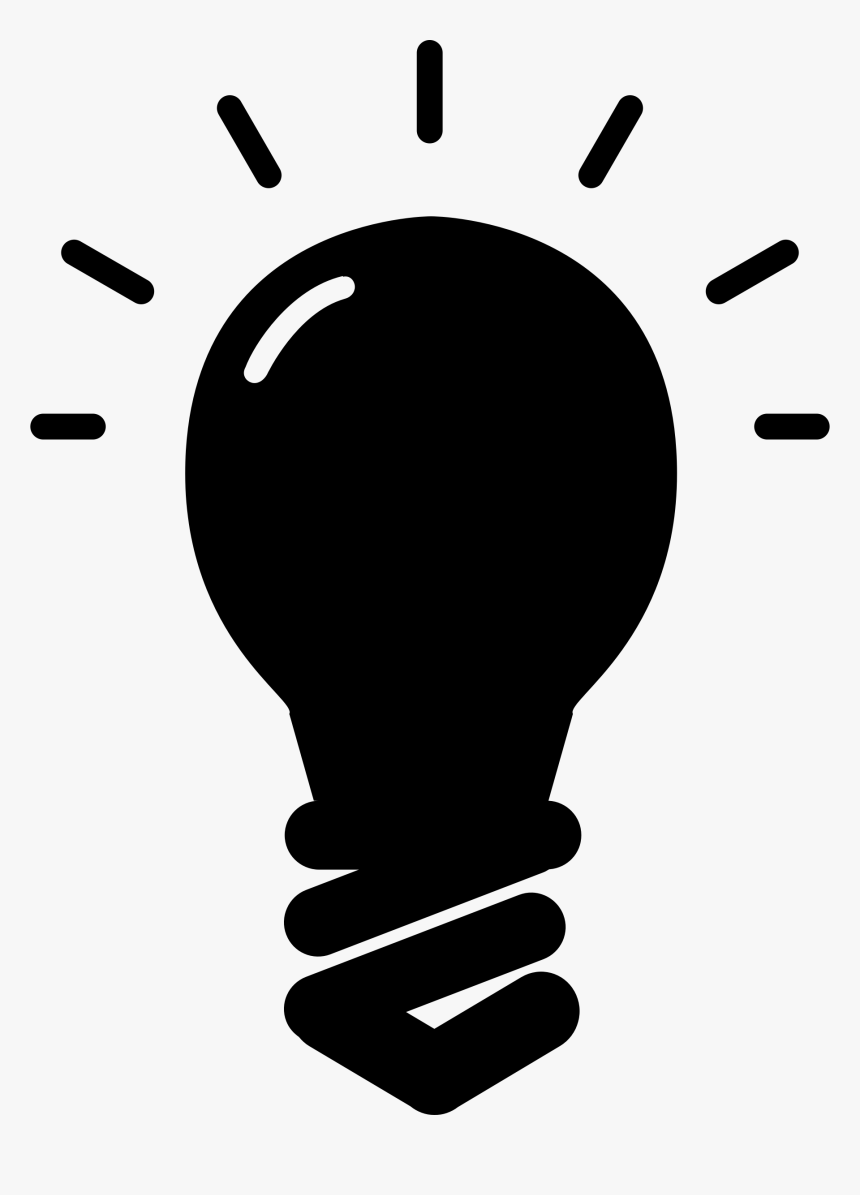 Light Bulb Silhouette Png, Transparent Png, Free Download
