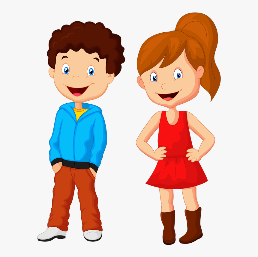 Transparent School Boy Png - Two Children Clipart, Png Download, Free Download